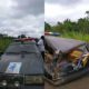 Dead body in fatal crash as fuel tanker rams into coffin, destroys it