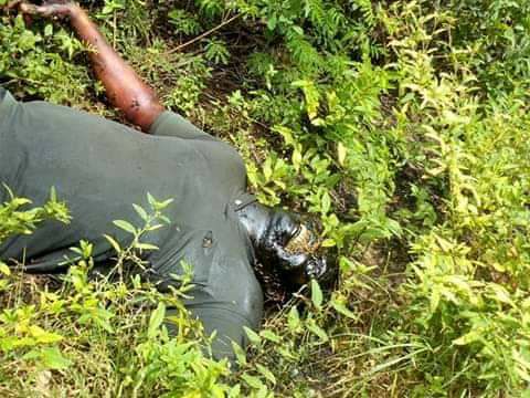 Decomposing body of Mr. Samuel Okolie