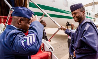 VP Osinbajo leaves Nigeria