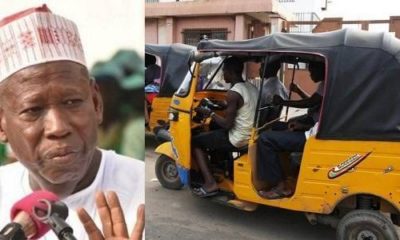 Gov. Ganduje bows to pressure, reverses policy on opposite sexes boarding same tricycle