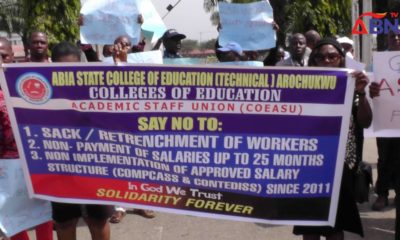 COEASU, Abia govt clash over 25 months unpaid salaries